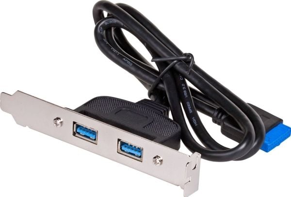Akyga AK-CA-47 - USB-panel - USB typ A (hona) till 20 pin (hona) - 40 cm