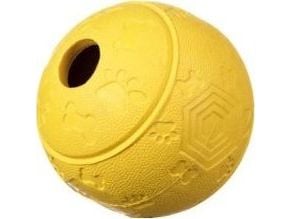 Barry King ball for godbiter med labyrint, gul M 8 cm