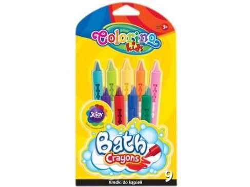 COLORINO baddråper/badekritt 9 stk