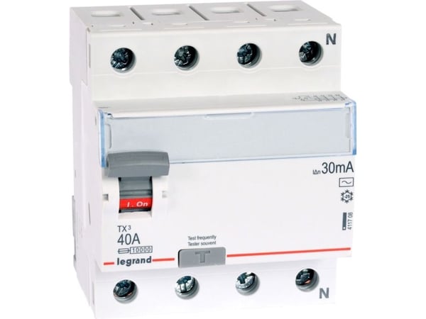 Legrand Residual current circuit breaker 4P 40A 0,03A type AC P304 - 411708