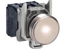 Schneider Electric XB4BVM1, Valkoinen, IP66, CSA, 230-240 V, 2,2 cm
