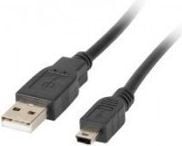 Lanberg - USB-kaapeli - USB (han) til mini-USB type B (han) - USB 2.0 - DC 300 V - 1,8 m - lajittelu - lajiteltu