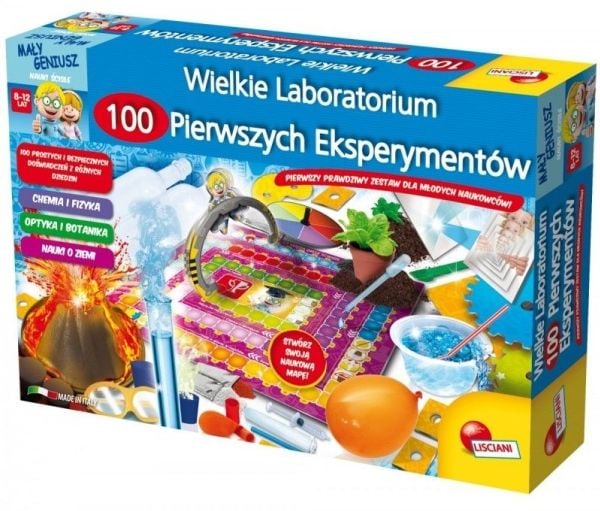Lisciani Olen nero laboratorio - 100 kokeilua (GXP-606504)
