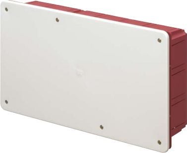 Elettrocanali Flush mounted distribution board with cover series 350 160 x 130 x 70mm red-white (EC350C5)