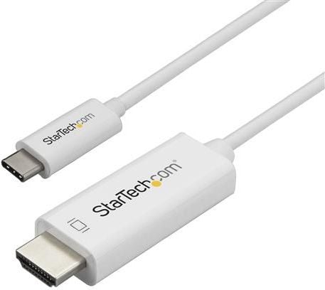 StarTech.com 3ft (1m) USB C - HDMI kaapeli, 4K 60Hz USB Type C - HDMI 2.0 videosovitinkaapeli, Thunderbolt 3 yhteensopiva, kannettavan tietokoneen ...