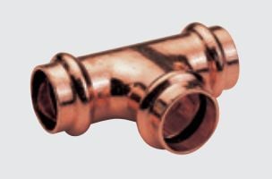 Conex kobber T-stykke serie B Press 22 mm (P513002222022)