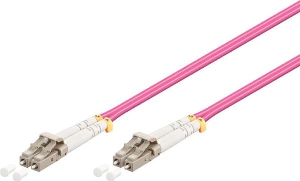 MicroConnect - Verkkokaapeli - LC/UPC monimuotokaapeli (uros) LC/UPC monimuotokaapeliin (uros) - 0,5 m. - valokuitu - 50 / 125 my - OM4 - halogeeni...