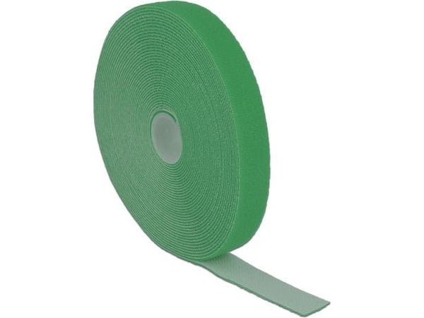 Delock - Kardborrefäste - 10 m - grön