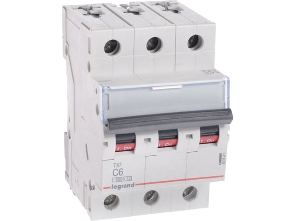 Legrand TX3, Dvärgbrytare, Typ C, IP20, 240 - 415 V