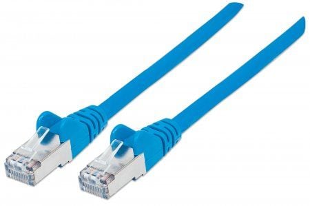 Intellinet 5m CAT6a S/FTP, 5 m, Cat6a, S/FTP (S-STP), RJ-45, RJ-45, Blå