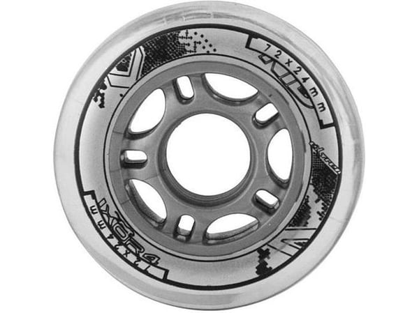 Nils Extreme PU hjul 72x24 82A transparent (16-30-015)