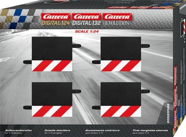 Carrera kant for rett 1/3 4 stk. (GCX3411)