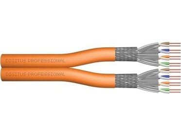 DIGITUS Professional - Samlet kabel - 100 m - SFTP, PiMF - CAT 7 - oransje, RAL 2000
