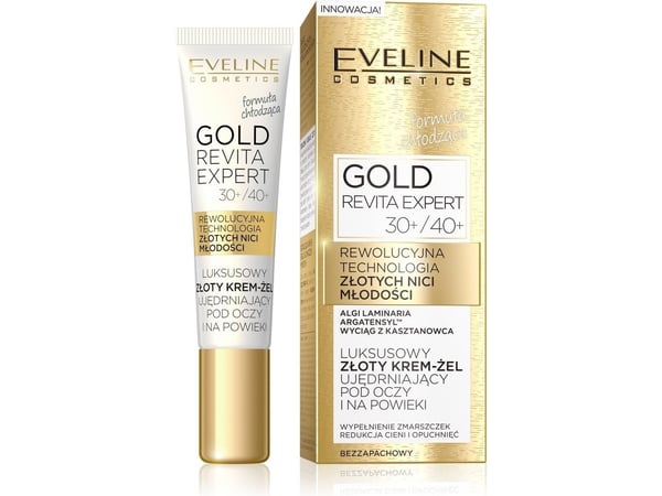 Eveline Gold Revita Expert 30+/40+ Luxury Firming Gel Cream For Eyes And Eyelids 15ml