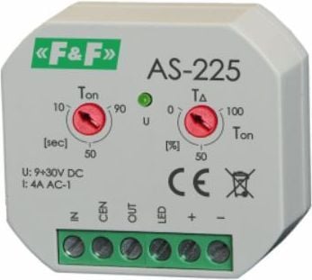 F&F trappautomatik för dosa fi60 4A 10-90s 9-30V DC (AS-225)