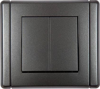 Karlik 11FWP-2, tasokytkin, grafiitti, IP20, IP44, 10 A