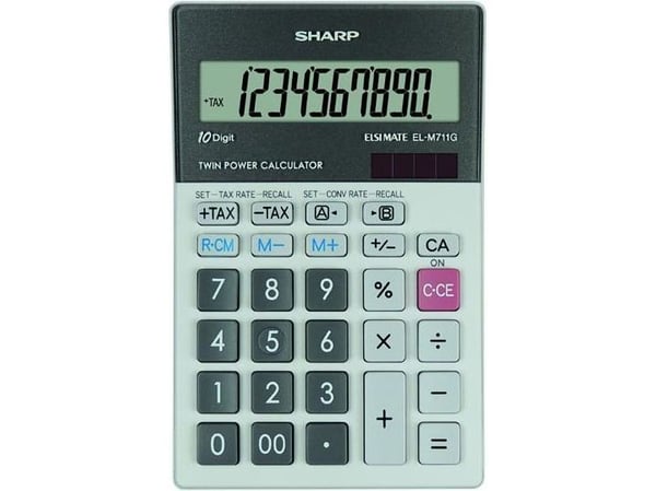 Sharp EL-M711G, Työpöytä, Perus, 10 lukua