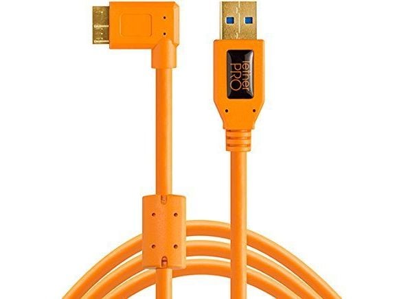 Tether Tools CU61RT15-ORG, 4,6 m, USB A, Micro-USB B, USB 3.2 Gen 1 (3.1 Gen 1), 5000 Mbit/s, Oranssi