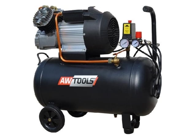 AWTOOLS OLJEKOMPRESSOR ZVA-50L V KAPASITET 370/min. TANK 50l