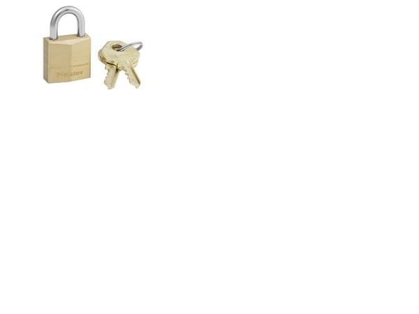 MASTER LOCK 120EURD, Luggage key lock, Alle merker, Messing, Messing, Sølv, Stål, Ryggsekk, Stresskoffert, Duffelbag, Laptop bag, Koffert, Sportsbag
