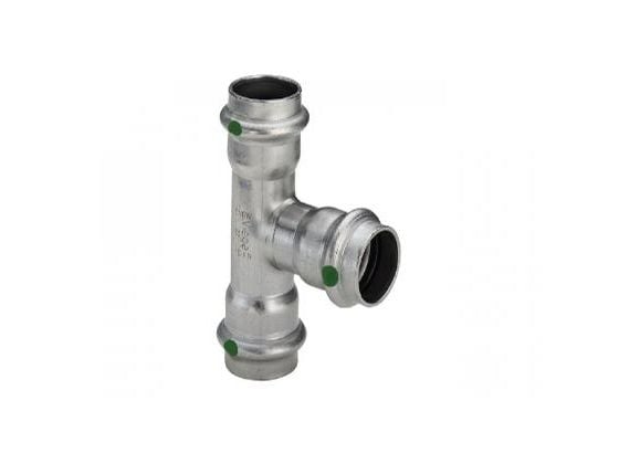 Sanpress Inox T-stykke 22 mm rustfrit stål