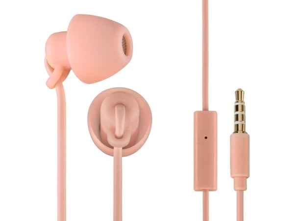 THOMSON hodetelefoner med ledning Jack 3,5 mm med mikrofon EAR3008 lys rosa
