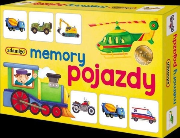 Adamigo Muistipeli mini - ajoneuvot