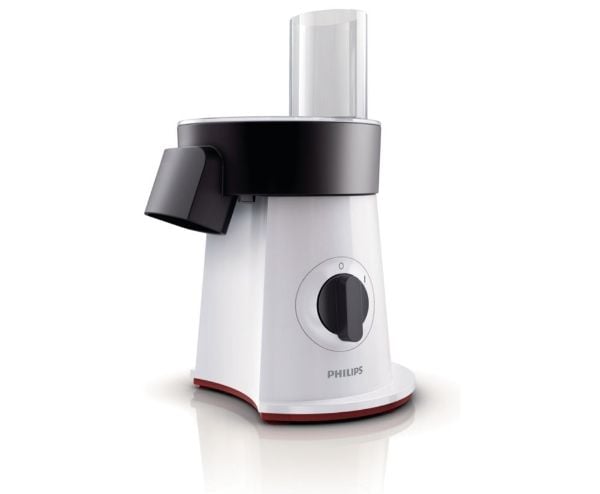 Philips Viva Collection HR1388/80 salatkutter, 600 RPM, Plast, Sikkerhetslåssystem, Svart, Rød, Hvit, Rustfritt stål, Plast