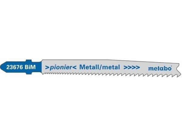 Metabo 623676000, Stiksagblad, Ikke-jernholdig metall, Metallplater, Bimetall, Blå, Grå, 7,4 cm, 1 mm