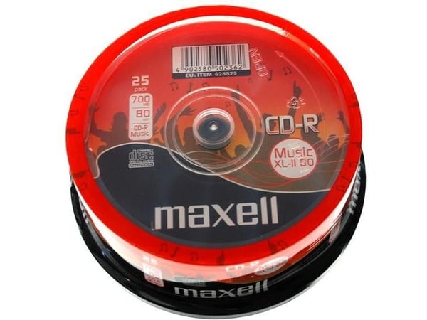 Maxell CD-R 700MB, 52x, CD-R, 120 mm, 700 MB, 25 stykker