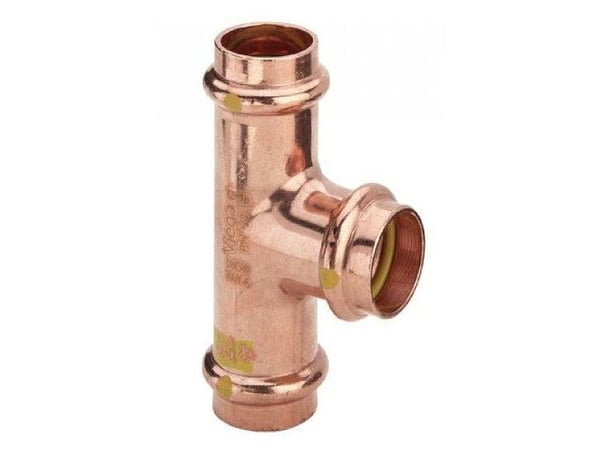 VIEGA Profipress G tee 22 mmaf kobbermed SC-Contur