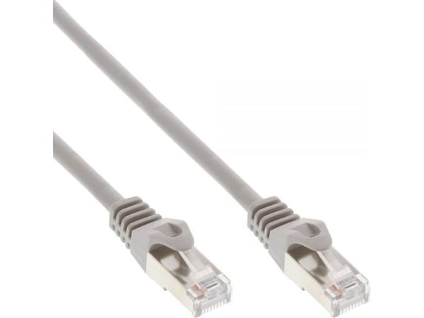 InLine 72511, 1 m, Cat5e, SF/UTP (S-FTP), RJ-45, RJ-45, Grå
