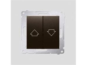 Kontakt-Simon DZP1.01/46, Tryckknappsbrytare, Plast, brons, IP20, IP44, 250 V, 10 A