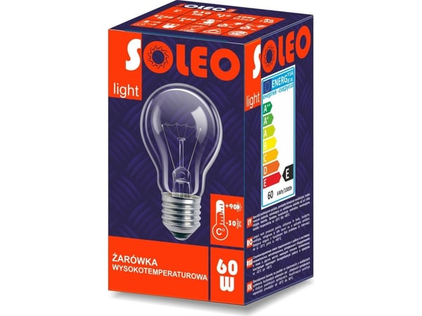 Helios høytemperaturpære Soleo 75W E27 A55 230V (WST-0007)