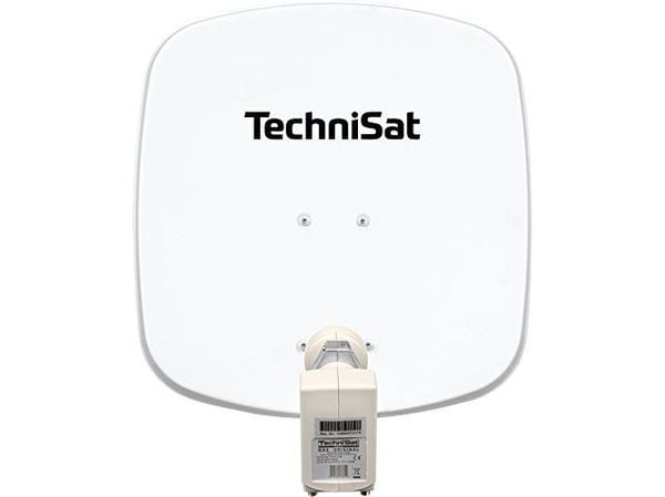 TechniSat DigiDish 45, 10,7 - 12,75 GHz, 950 - 1950 / 1100 - 2150 MHz, 32,2 dBi, Valkoinen, Alumiini, 45 cm