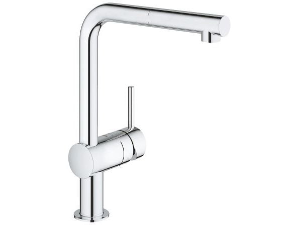 GROHE 32168 000, Kromfarget, Kran-håndtak, Single/enkelt, Keramisk, 4,6 cm, 360°
