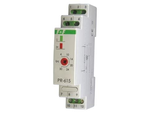 F&F Prioriteettirele läpivientikanavalla 230V 16A - PR-615 - PR-615 F&F Prioriteettirele läpivientikanavalla 230V 16A - PR-615 - PR-615