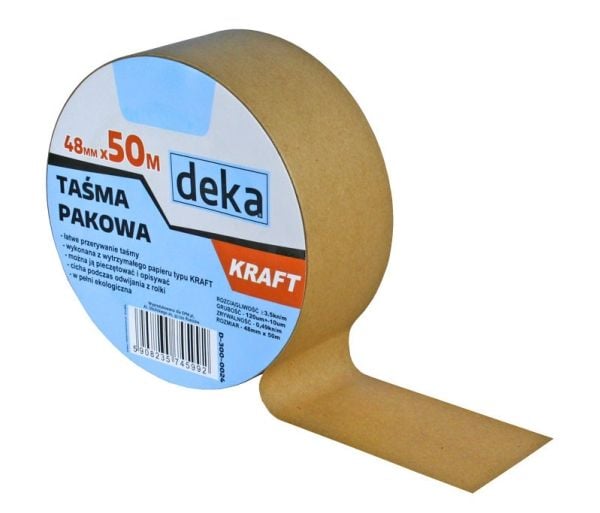 Deka KRAFT paperinen pakkausteippi 48mm 50mb