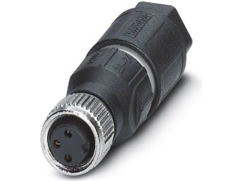 Phoenix Contact 1441040, M8, Sort, Sølv, Zink, Nickel, IP67, 60 DC, 48 AC