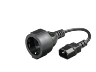 MicroConnect PowerCord - Virtajohto - IEC 60320 C14 til CEE 7/7 (hun) - AC 250 V - 23 cm - lajiteltu