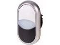 Eaton M22-DDL-WS, Nappi, Musta, Titaani, Valkoinen, Muovi, IP66, 32,2 mm, 54,7 mm