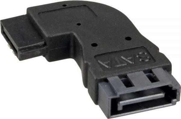 InLine 27700D, SATA female, SATA 7pin, Svart