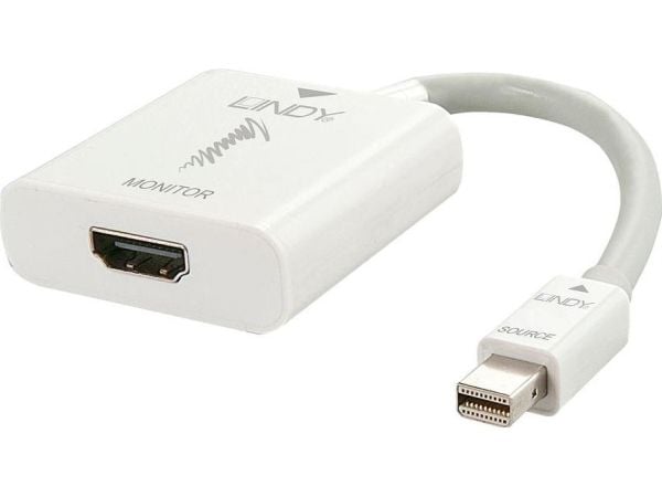 Lindy 41069, Mini DisplayPort, HDMI-tyyppi A (vakio), Uros, Naaras, 3840 x 2160 pikseliä, 2160p
