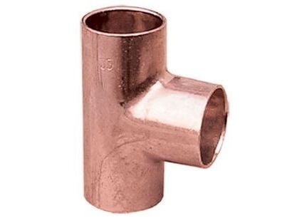 Viega T-stykke 35x35x35 mm kobber - 104184
