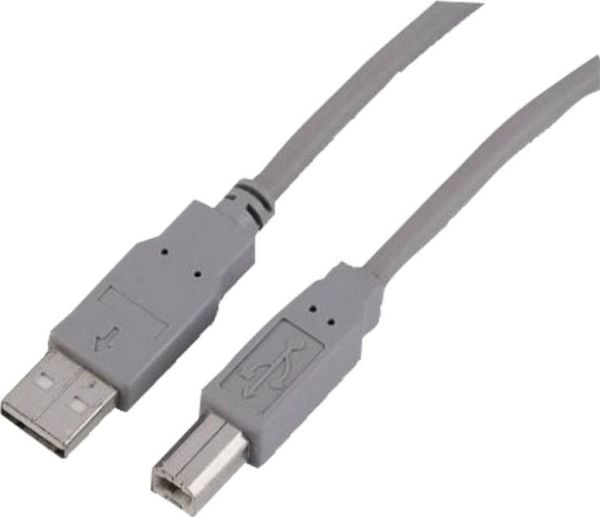 Sharkoon - USB-kabel - USB-type B (hann) til USB (hann) - USB 2.0 - 0.5 m - grå