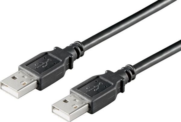Goobay USB 2.0 AA 180 LC HiSpeed, 1.8m, 1,8 m, USB A, USB A, uros/naaras, musta