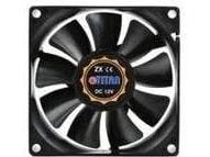 Titanfläkt, 80 x 80 x 25 mm, med tachosignal, flytande glidlager 12 V DC, 42,5 m?/h, 2500 rpm, <28 dB(A) (TFD-8025M12Z)