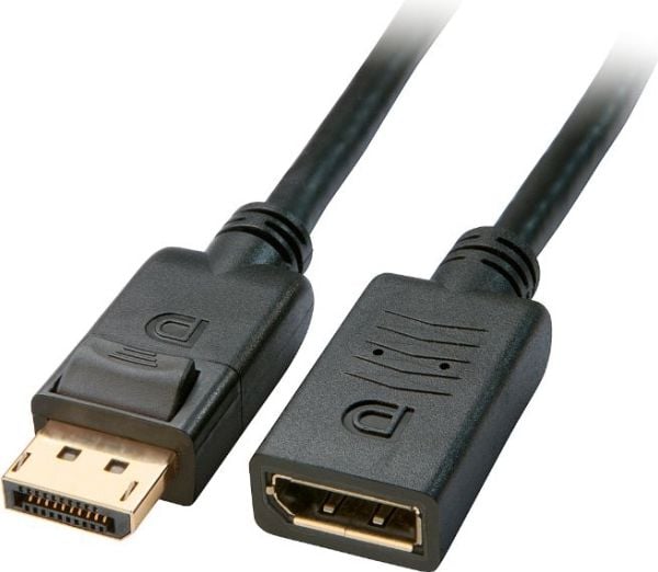 MicroConnect - DisplayPort-forlengelseskabel - DisplayPort (hann) låst til DisplayPort (hunn) - DisplayPort 1.1a - 1 m - 4K(4096 x 2160) støtte - s...