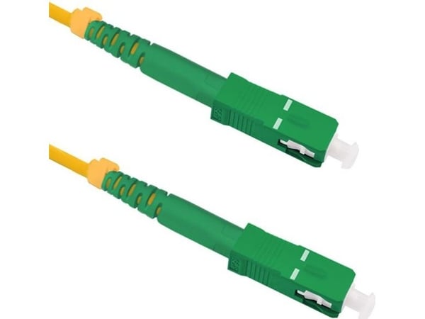 Qoltec - Koblingskabel - SC/APC-enkeltmodus (hann) til SC/APC-enkeltmodus (hann) - 1.5 m - fiberoptisk - dupleks - 9 / 125 micron - G.652D - haloge...