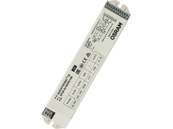 Osram QTz8 4X18, 30000 t, -15 - 50 °C, 50/60 Hz, 40 mm, 210 mm, 30 mm, 40 mm, 210 mm, 30 mm